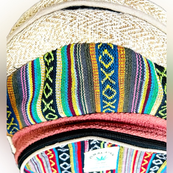 Unisex Pure Himalayan Hemp Backpack with Laptop Compartment and multiple pockets - Picture 5 of 5